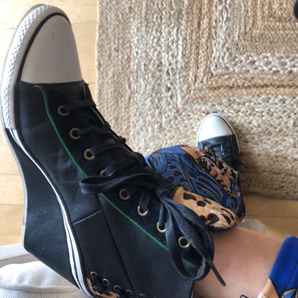 JustCavalli Wedge Cheetah sneakers size EU41/US 10.5 Free Shipping - Picture 8 of 13